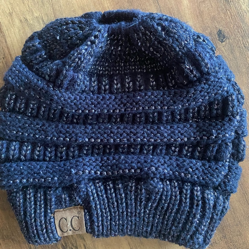 C.C Beanie with Ponytail Hole